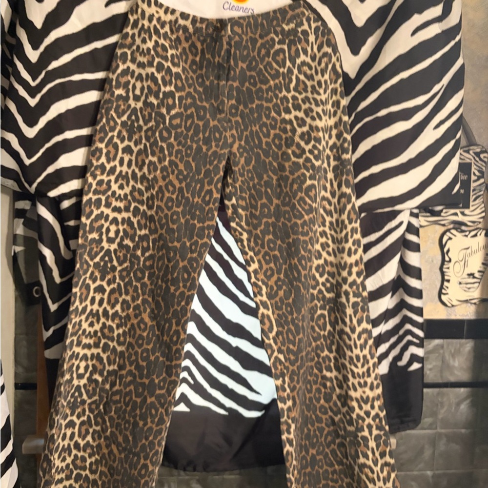 Leopard Print Pants NWT - image 1
